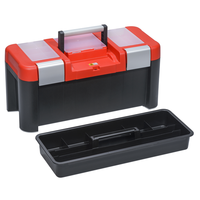Allit McPlus Profi-Werkzeugkoffer 'Alu 25' rot/schwarz 64 x 29 x 29,5 cm