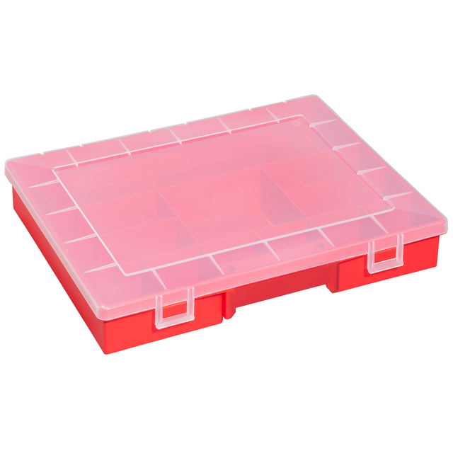 Allit EuroPlus Sortimentskasten 12 Fächer 'Basic 37/12' rot 37 x 29,5 x 6 cm