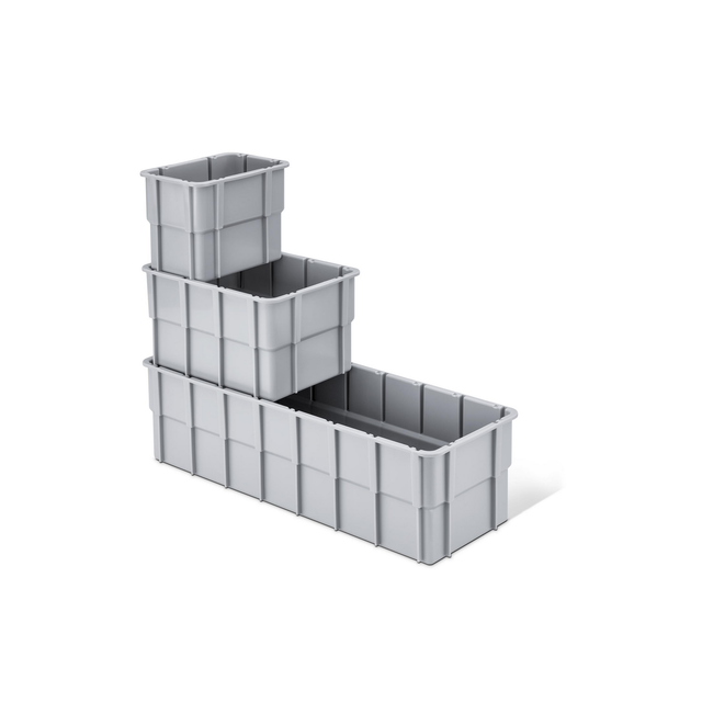Alutec Einsatz für Kunststoffbehälter grau 13 x 9 x 10 cm