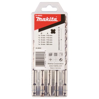 Makita Bohrer-Set 'B-49052' Ø 5/6/8 mm, 5-teilig