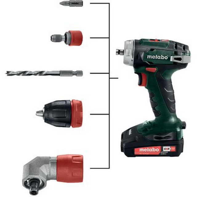 Metabo Akku-Bohrschrauber 'BS 18 Quick' mit Akku und Ladegerät
