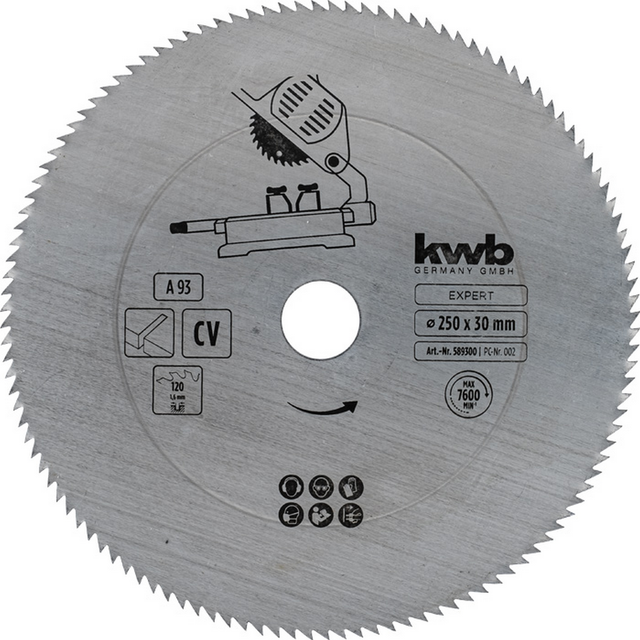 kwb Kreissägeblatt CV 120 Zähne Ø 250 x 30 mm