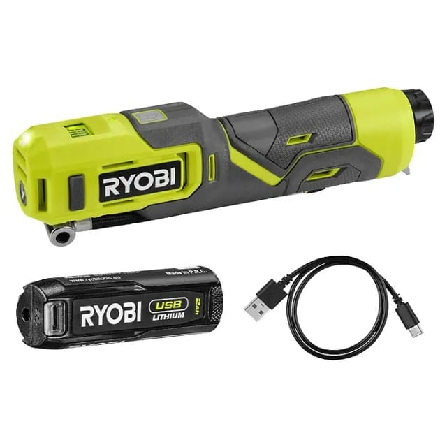 Ryobi Akku-Mini-Kompressor 'USB-Lithium' 4 V mit Akku und Ladekabel