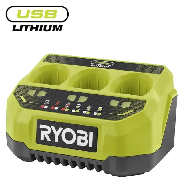 Ryobi Akku-Ladegerät 'USB-Lithium' 2,0 A, 4 V für drei Akkus