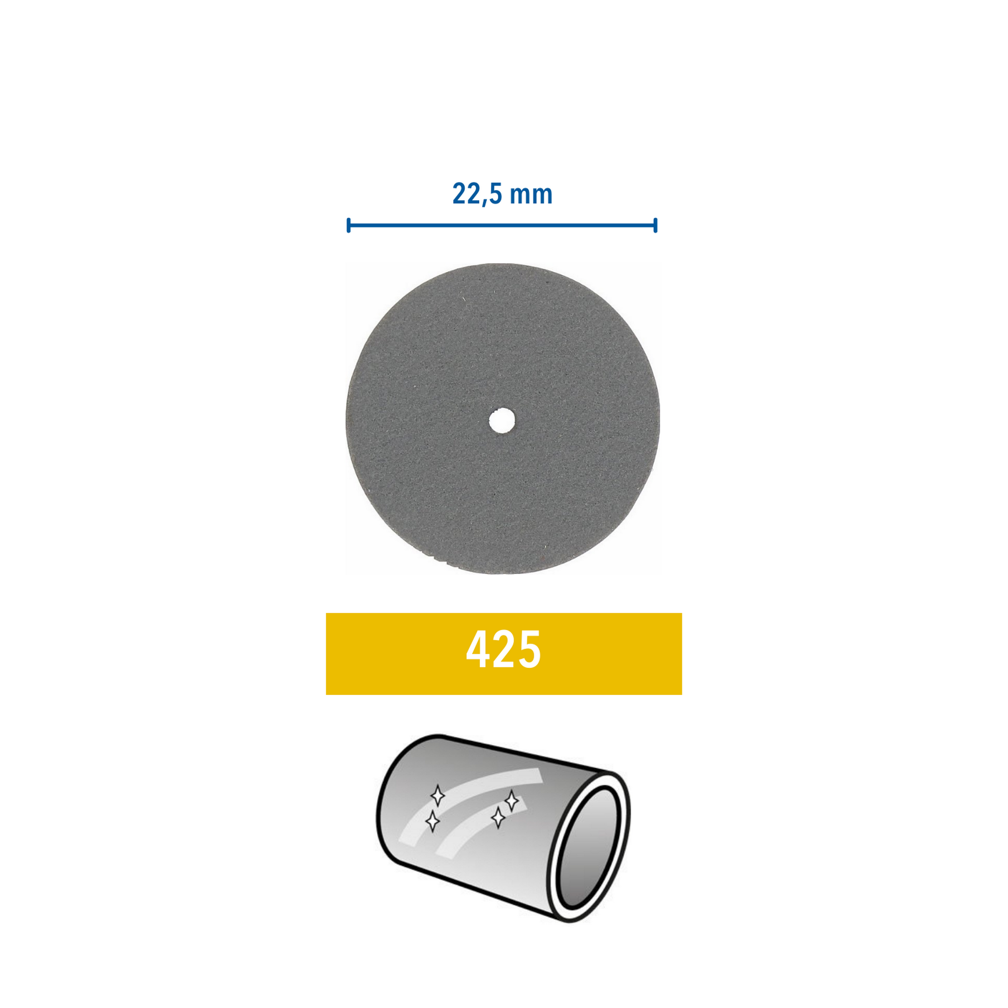Dremel Polierscheibe grau Bild 2