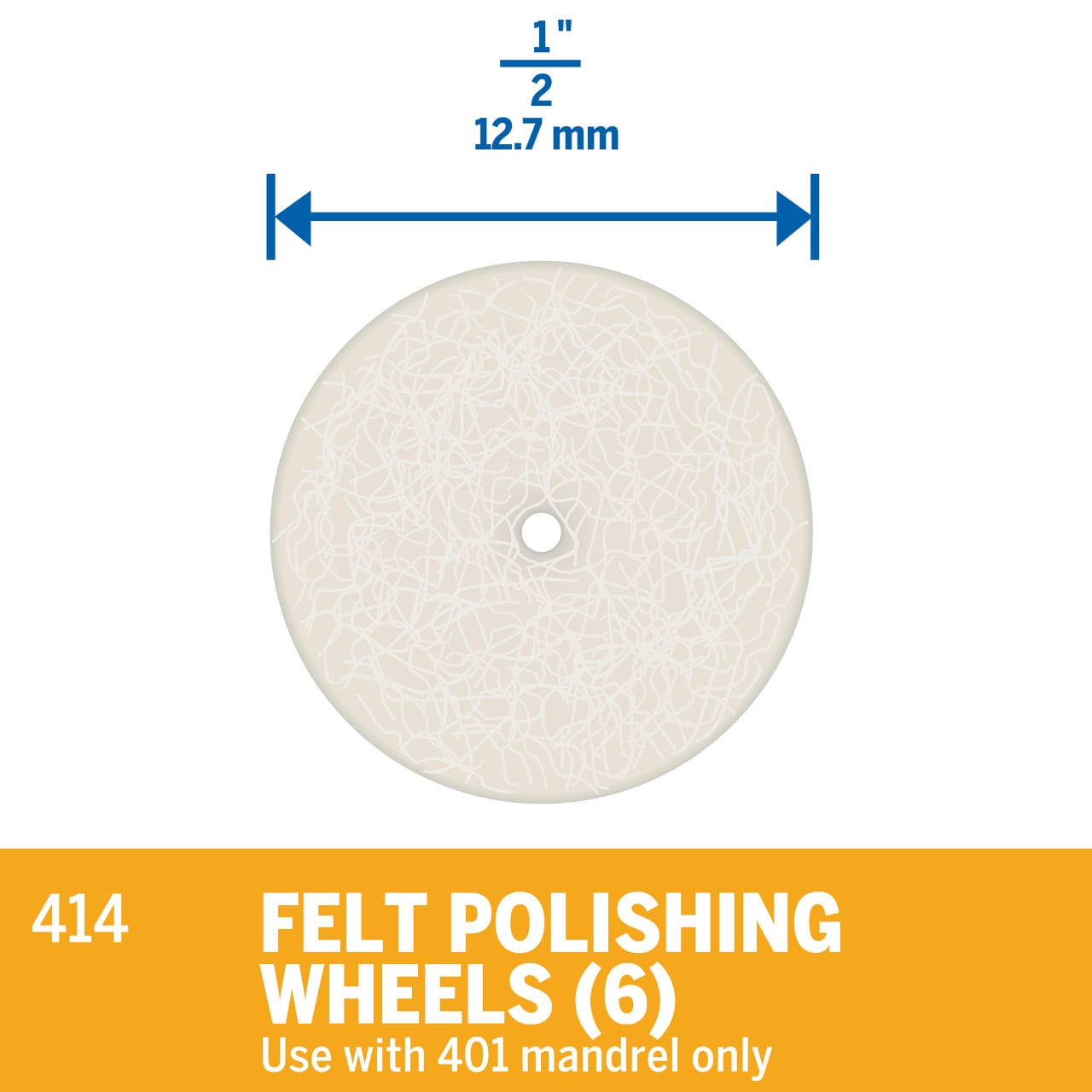 Dremel Polierfilz 13 mm Bild 3