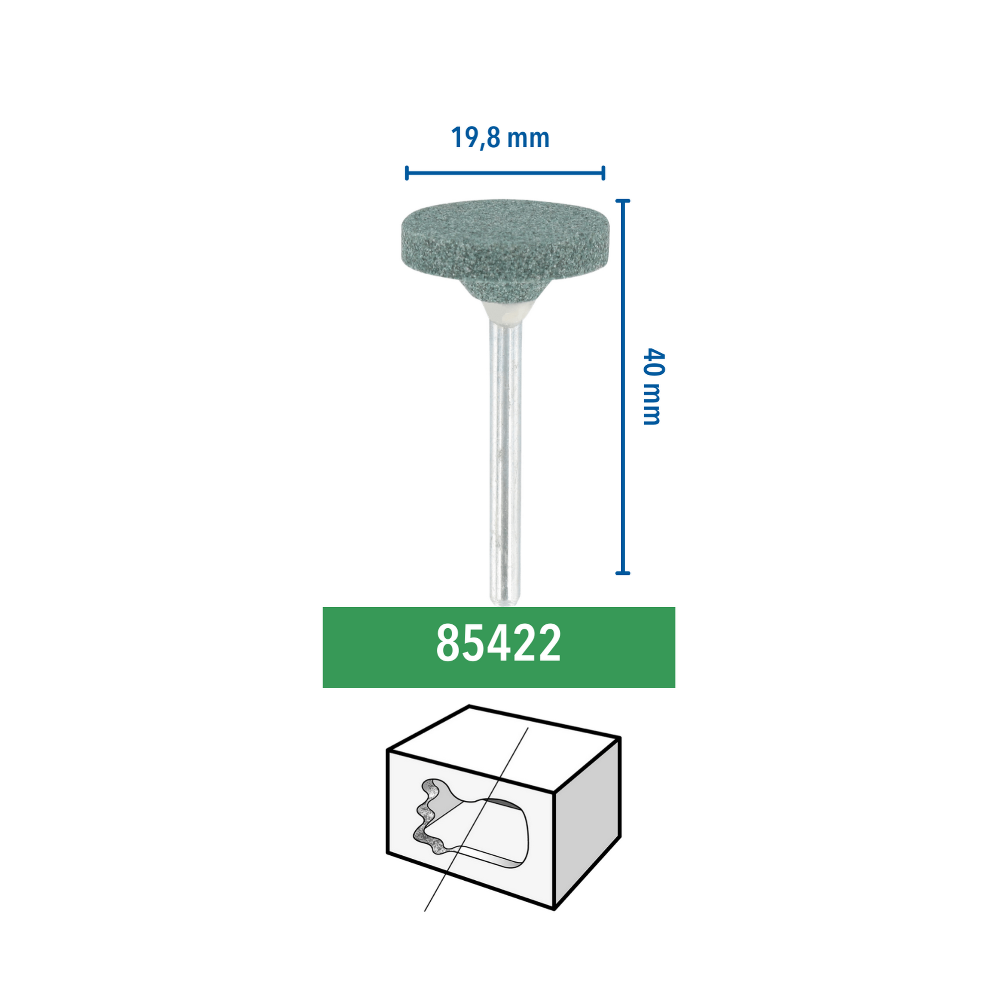 Dremel Schleifstein 85422 Ø 19,8 mm
