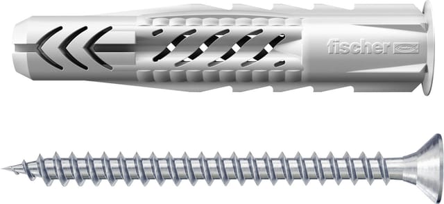Fischer Montage-Set 'K' für Gardinenstangen, Ø 6 mm, 12-teilig