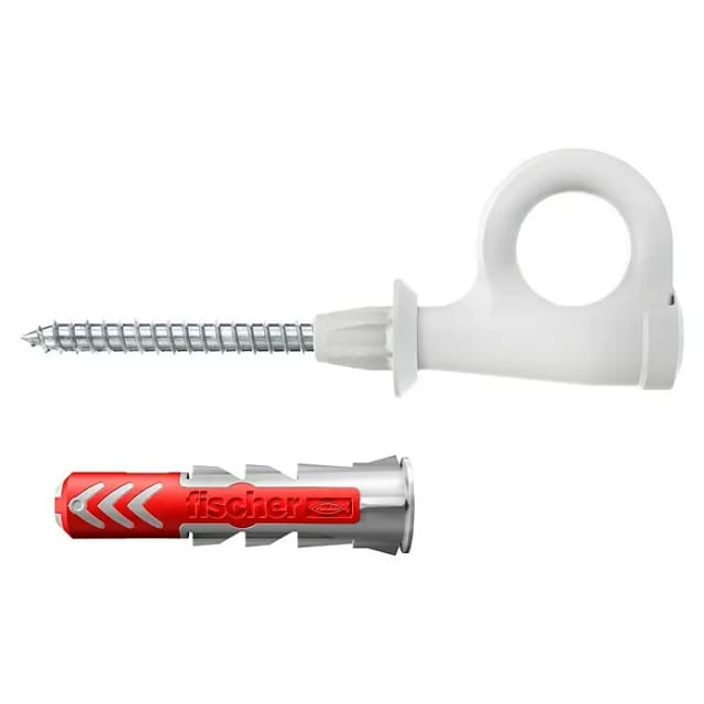 Fischer Dübel mit Ösenhaken 'DuoPower EasyHook Loop' Ø 8 x 40 mm, 4 Stück