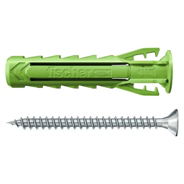 Fischer Spreizdübel-Set 'SX Plus Green' Ø 8 x 40 S mit Schraube, 20-teilig