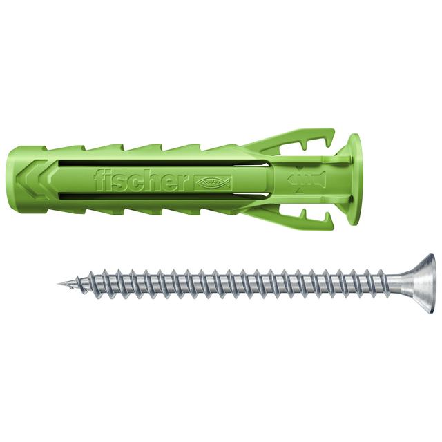 Fischer Spreizdübel-Set 'SX Plus Green' Ø 6 x 30 mm S mit Schraube, 90-teilig