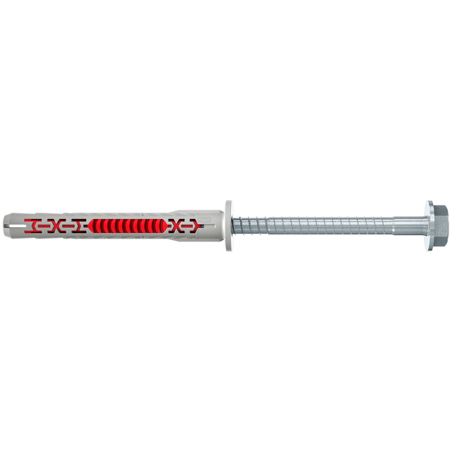 Fischer Langschaftdübel 'DuoXpand' 10 x 80 FUS mit Sechskantschraube, 10 Stück