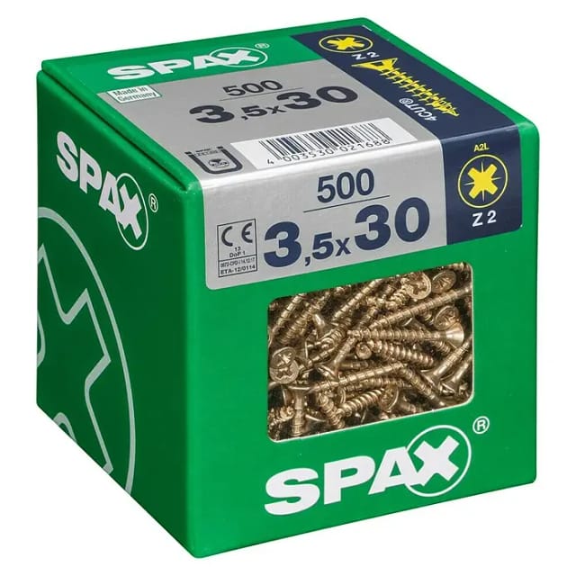 Senkkopfschrauben PZ2 Ø 3,5 x 30 mm 500 Stück