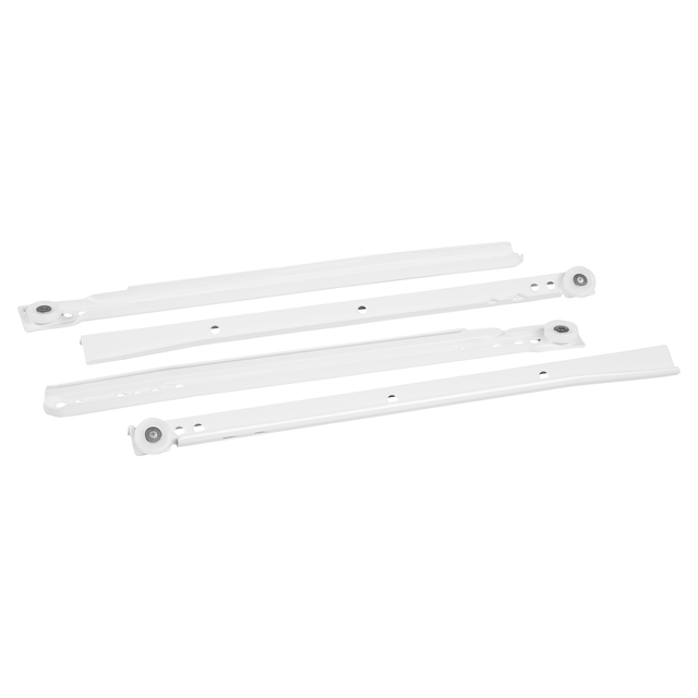 toom Rollschubführung Metall weiß 2 Stück 30 cm