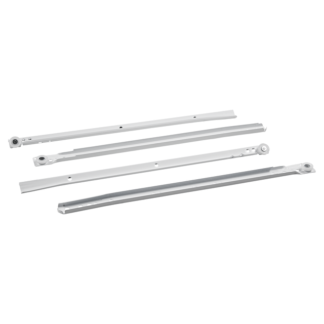 toom Rollschubführung Metall weiß 2 Stück 40 cm