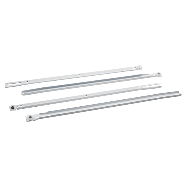 toom Rollschubführung Metall weiß 2 Stück 50 cm