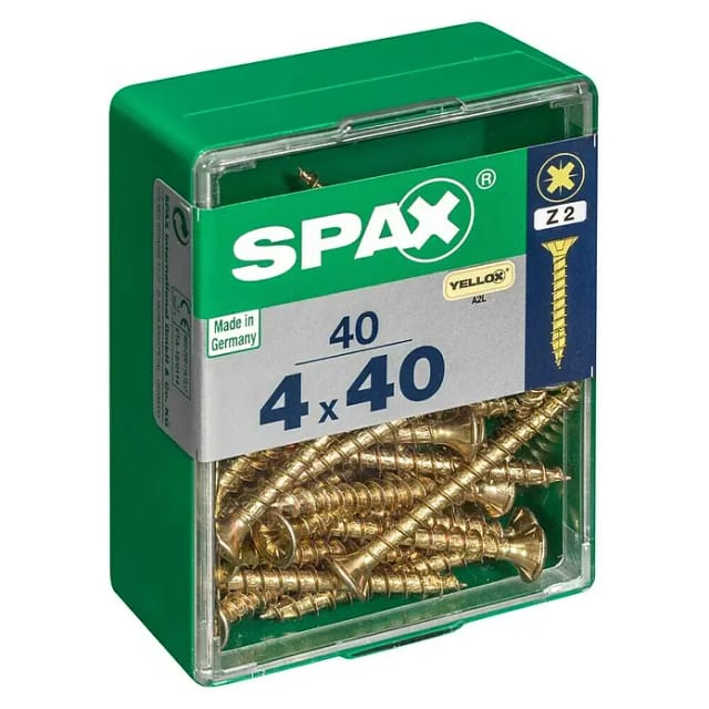 Senkkopfschrauben PZ2 Ø 4 x 40 mm 40 Stück