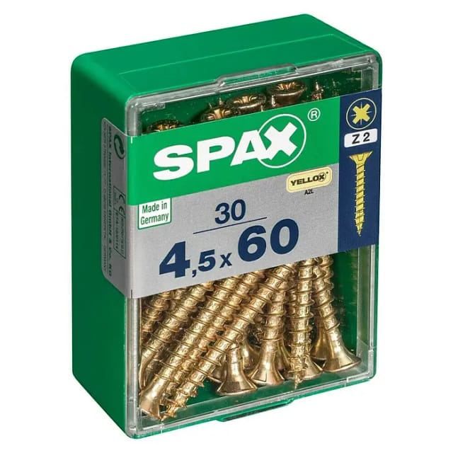 Spax Senkkopfschrauben Ø 4,5 x 60 mm 30 Stück