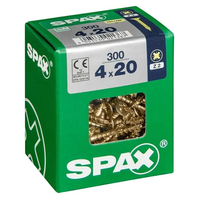 Senkkopfschrauben PZ2 Ø 4 x 20 mm 300 Stück