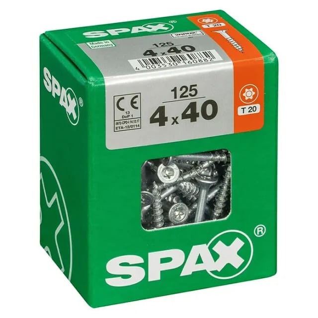 Spax Senkkopfschrauben 'T-Star Plus' Ø 4 x 40 mm 125 Stück