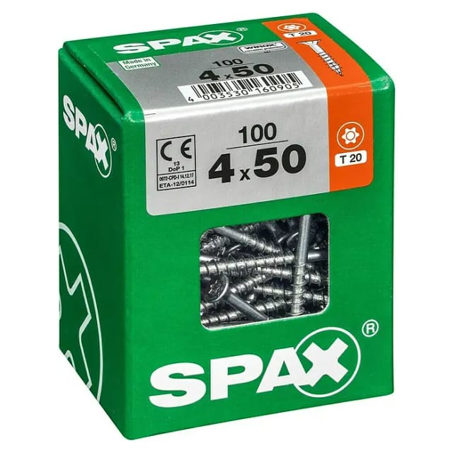 Spax Senkkopfschrauben 'T-Star Plus' Ø 4 x 50 mm 100 Stück