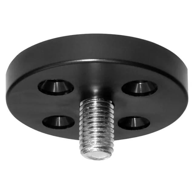Wagner Anschraubplatten schwarz ⌀ 50 mm 4 Stück