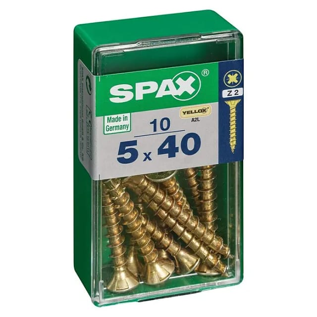 Senkkopfschrauben PZ2 Ø 5 x 40 mm 10 Stück