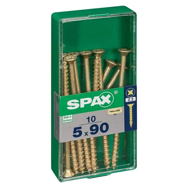Senkkopfschrauben PZ2 Ø 5 x 90 mm 10 Stück