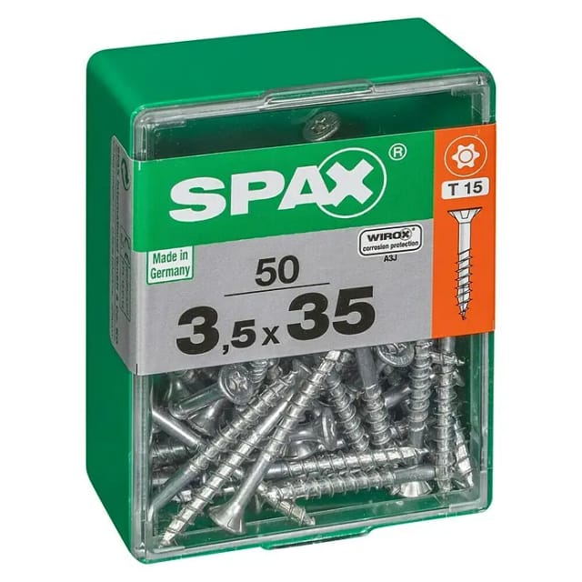 Spax Senkkopfschrauben T-Star Ø 3,5 mm 35 mm 50 Stück