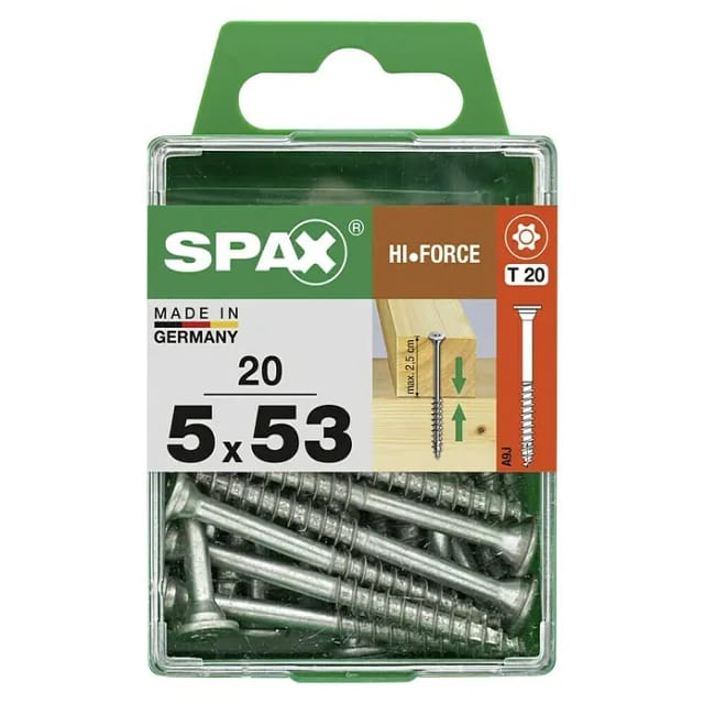 Spax Universalschraube Tellerkopf T-Star plus T20 Ø 5 x 53 mm 20 Stück