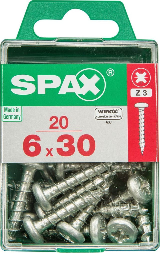 Spax Universalschrauben T-Star plus T20 Stahl Ø 6 x 30 mm 20 Stück