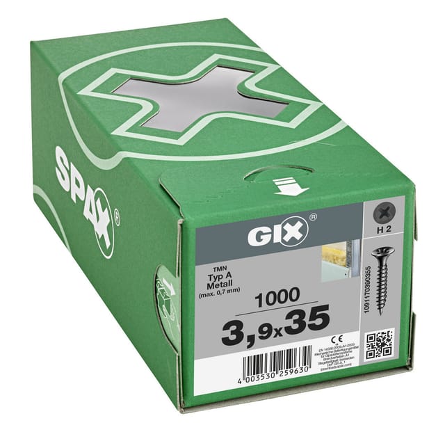 Spax Trockenbauschraube 'Gix-A' H2 Ø 3,9 x 35 mm 1000 Stück