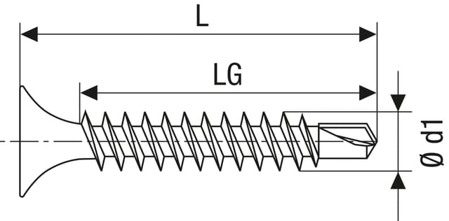 Spax Trockenbauschraube 'Gix-D' PH2 Ø 3,5 x 25 mm 1000 Stück