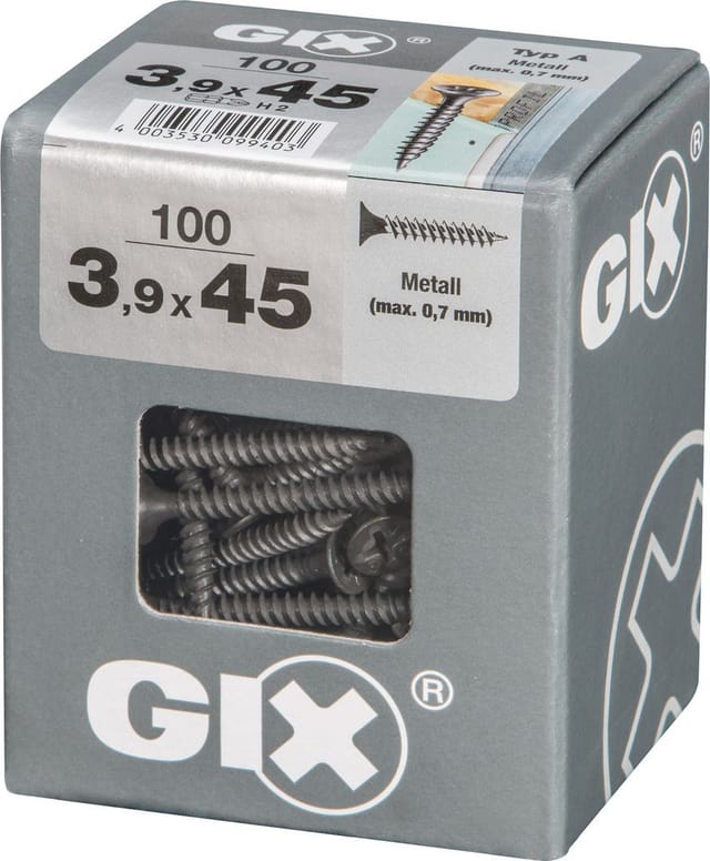 Spax Trockenbauschraube 'Gix-A' PH2 Ø 3,9 x 45 mm 100 Stück