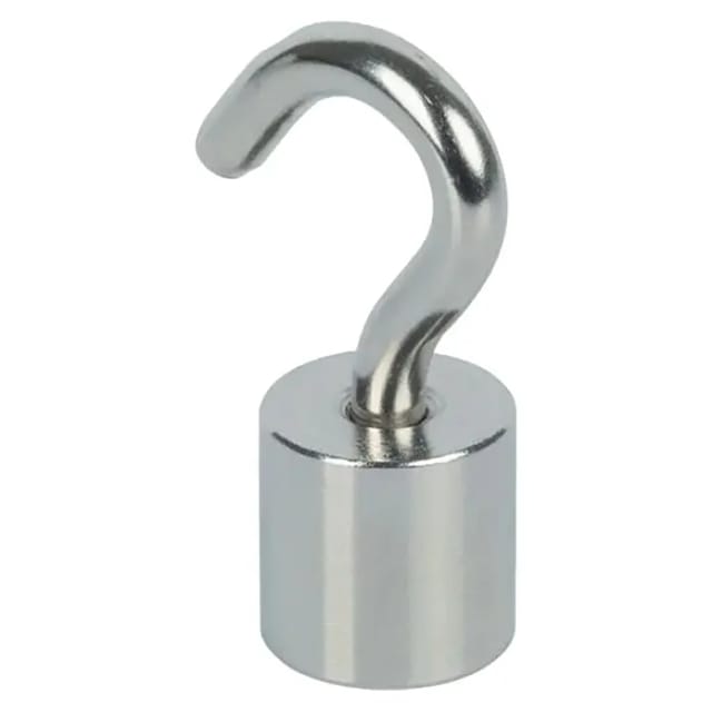 Fix-o-moll Magnethaken 'Neodym' silbern Ø 15 x 38 mm, 2 Stück