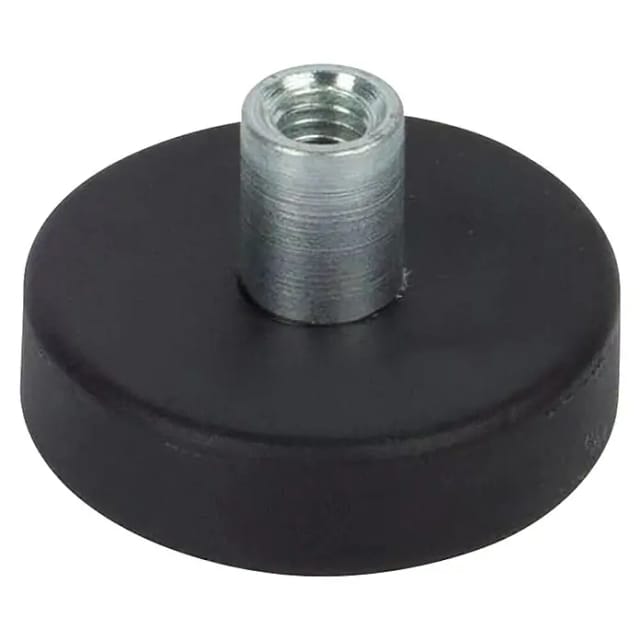 Fix-o-moll Topfmagnet 'Neodym' schwarz gummiert M5 Gewindebuchse Ø 25 x 13,5 mm