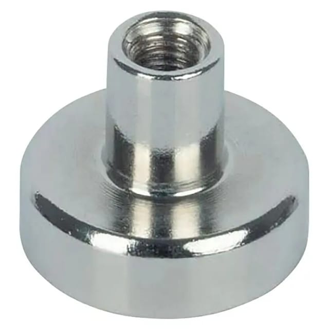 Fix-o-moll Topfmagnet 'Neodym' silbern M4 Gewindebuchse Ø 20 x 13,5 mm