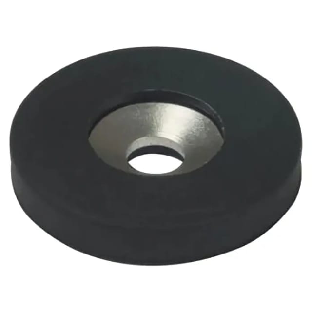 Fix-o-moll Magnet 'Neodym' schwarz gummiert Senkbohrung Ø 22 x 4 mm, 2 Stück