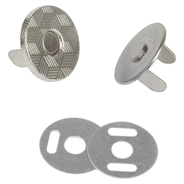 Fix-o-moll Magnetverschluss 'Neodym' silbern Ø 14 mm, 4 Stück