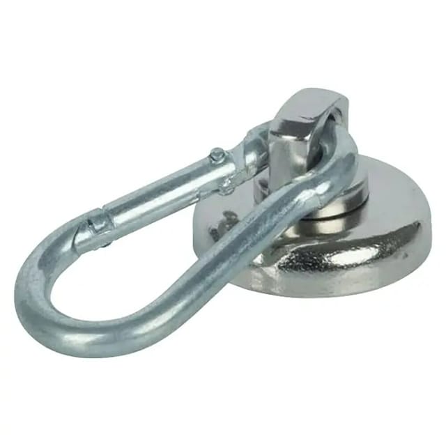 Fix-o-moll Topfmagnet 'Neodym' silbern Karabiner Ø 25 x 40 mm