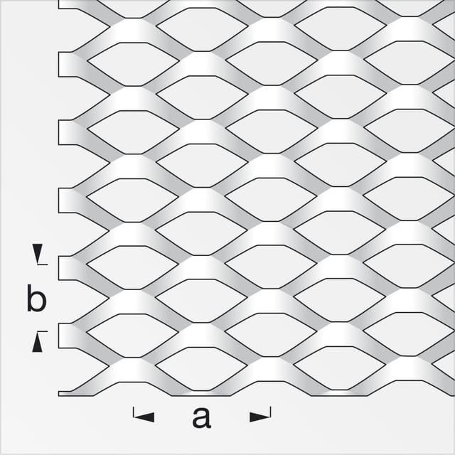 alfer Streckmetall Stahl blank 100 x 60 cm