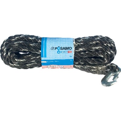 Seil mit Haken schwarz/weiß 3.000 cm