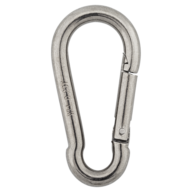 Pösamo Karabinerhaken Edelstahl 4A Ø 8 x 80 mm