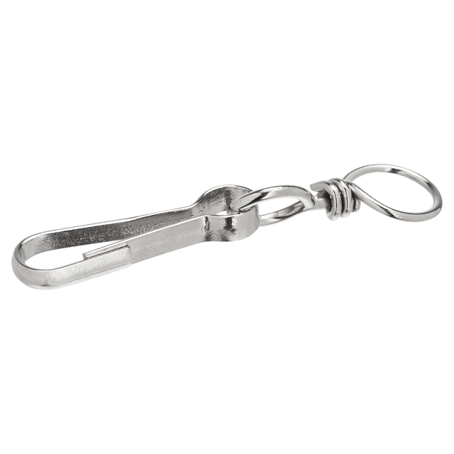 Simplexkarabinerhaken 12W/50 Stahl vernickelt