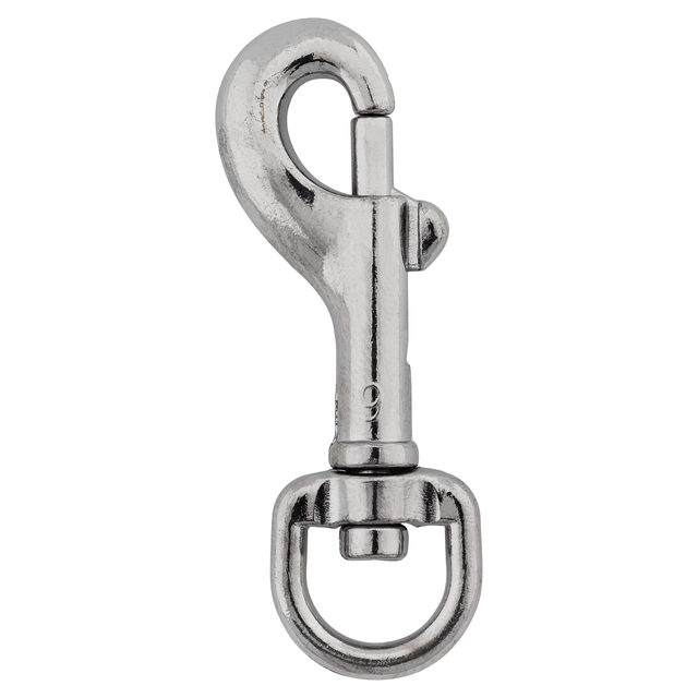 Bolzenkarabiner Stahl K52 vernickelt
