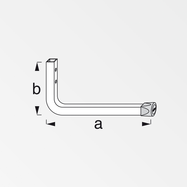 alfer Coaxis® Wandhaken 35 cm