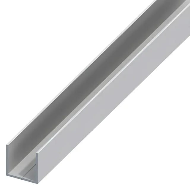 alfer Quadrat-U-Profil 2500 x 23,5 x 23,5 mm