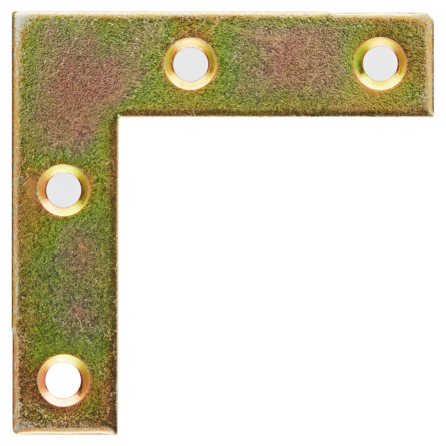 toom Möbelwinkel gelb verzinkt 5 x 5 x 1 cm 10 Stück