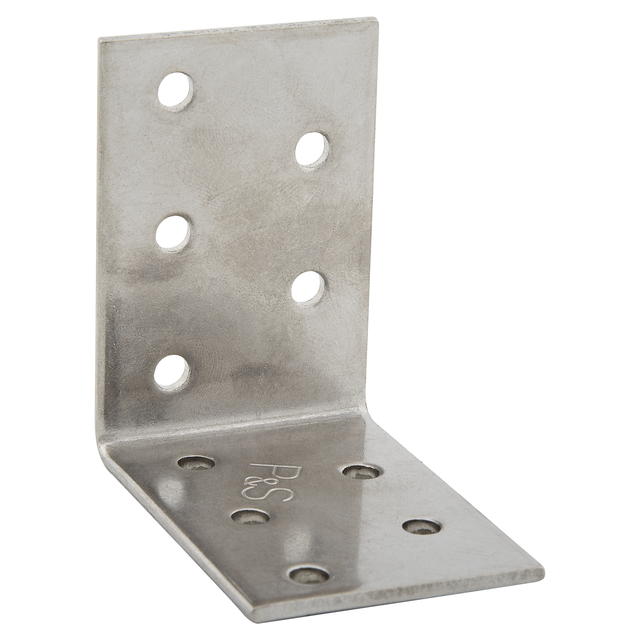 toom Lochplattenwinkel silbern 6 x 6 x 4 cm