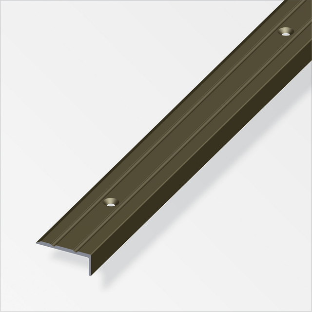 alfer Abschlussprofil Aluminium bronzefarben 1000 x 25 mm